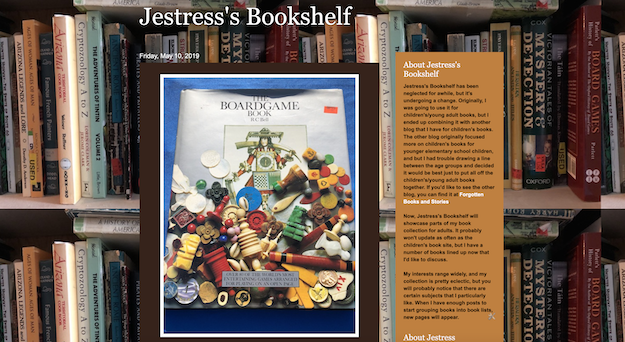Jestress's Bookshelf Blog Home Page