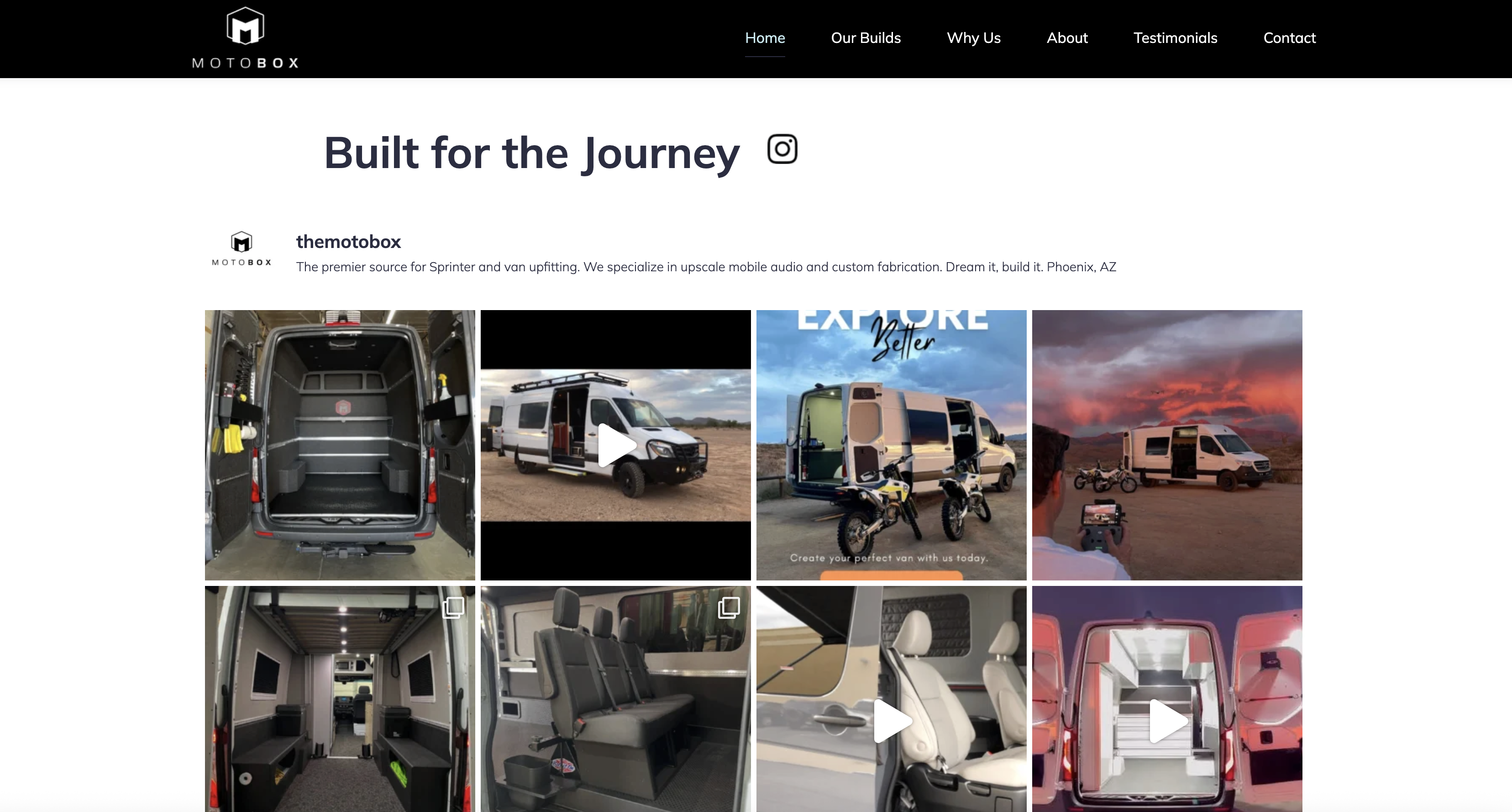 Motobox Instagram Gallery