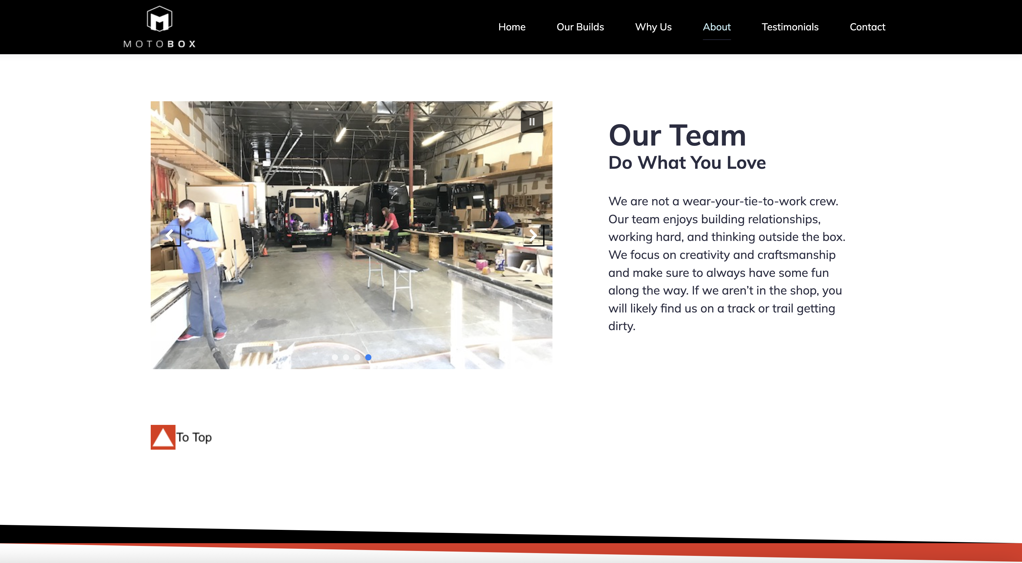 Motobox Our Team Slideshow