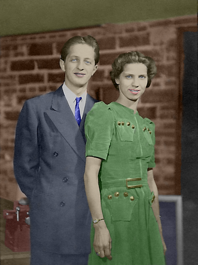 Arthur and Mary Colorized