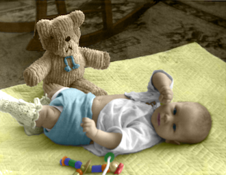 Baby Paul Colorized