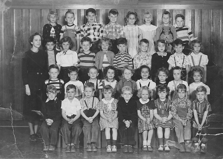 Class Picture Black and White